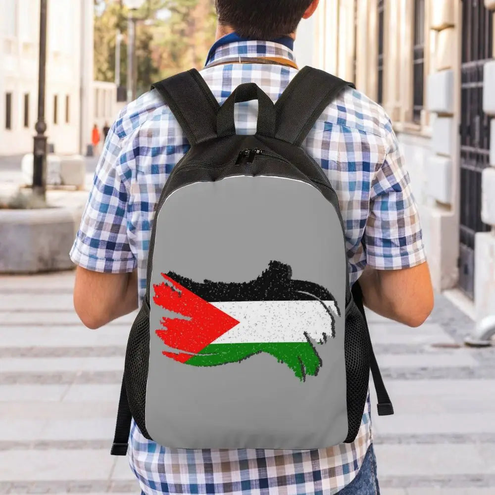 Custom Palestinians Keffiyeh Pattern Backpacks for Women Men Water Resistant