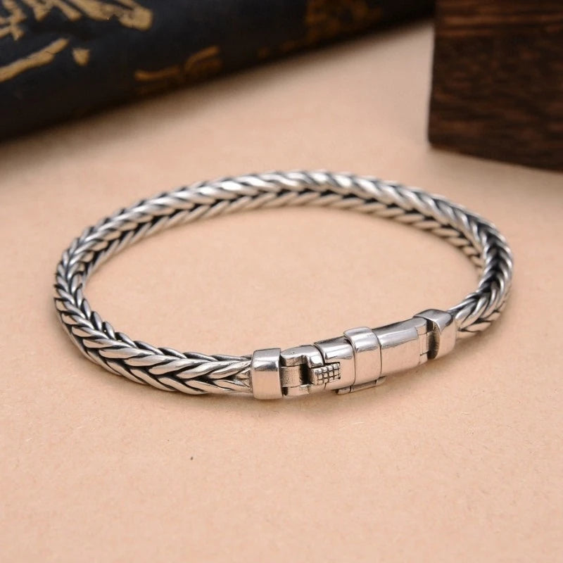 Men’s Retro Keel Bracelet – Pure Silver Power