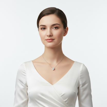 Pure Love Heart Moissanite Pendant