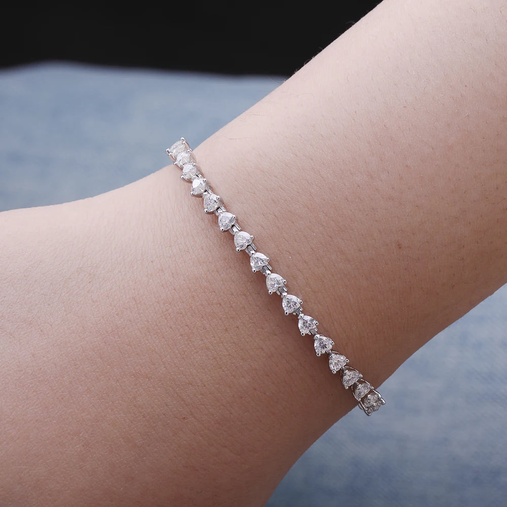 Amora Heart Tennis Bracelet