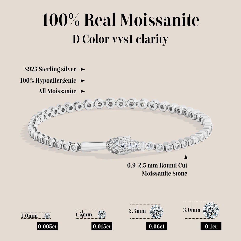 Auravelle Serpenté Tennis Bracelet