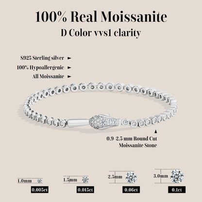 Auravelle Serpenté Tennis Bracelet