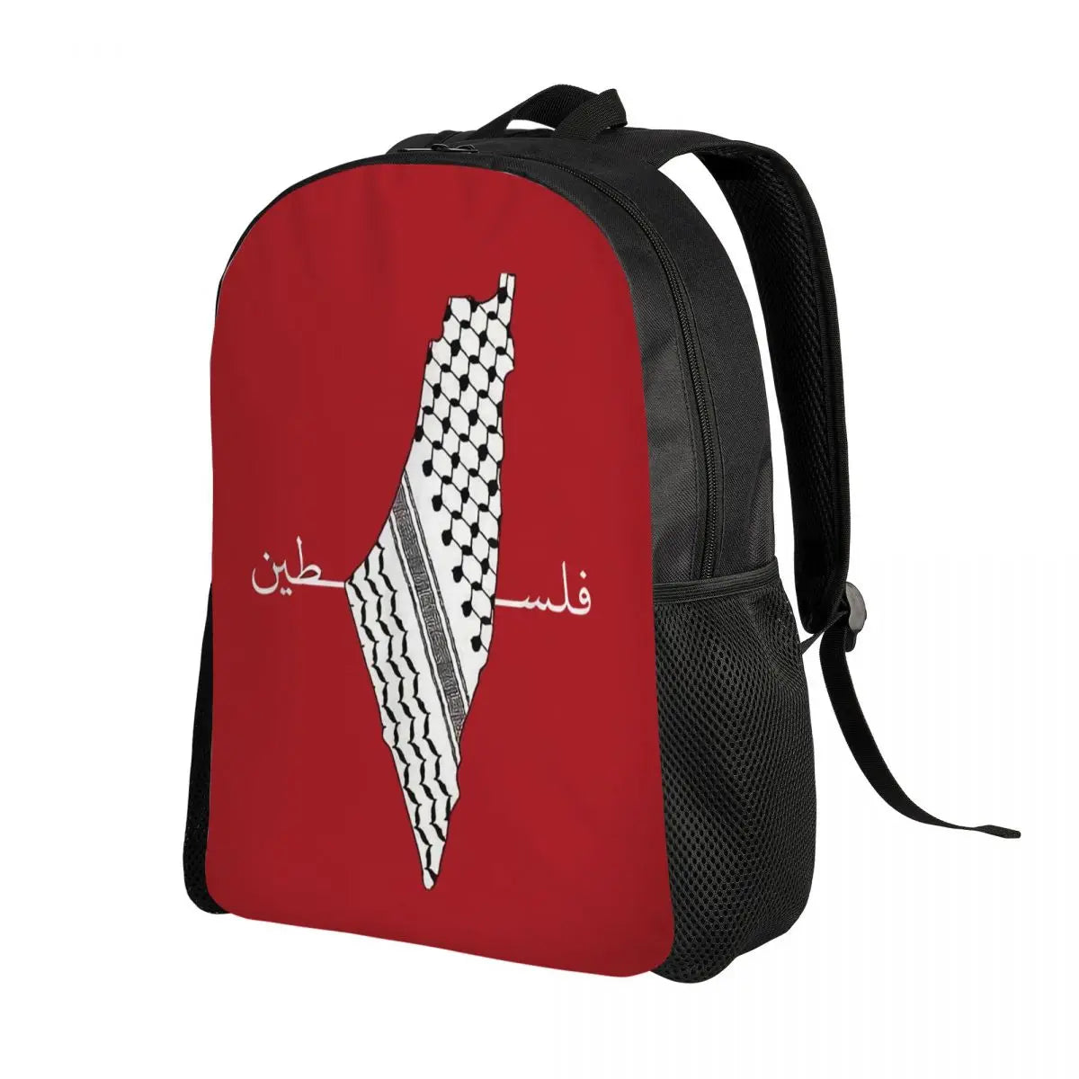 Custom Palestinians Keffiyeh Pattern Backpacks for Women Men Water Resistant
