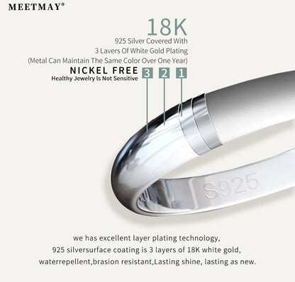 Elegant Moissanite Solitaire Ring – Premium Sterling Silver Jewelry for Women