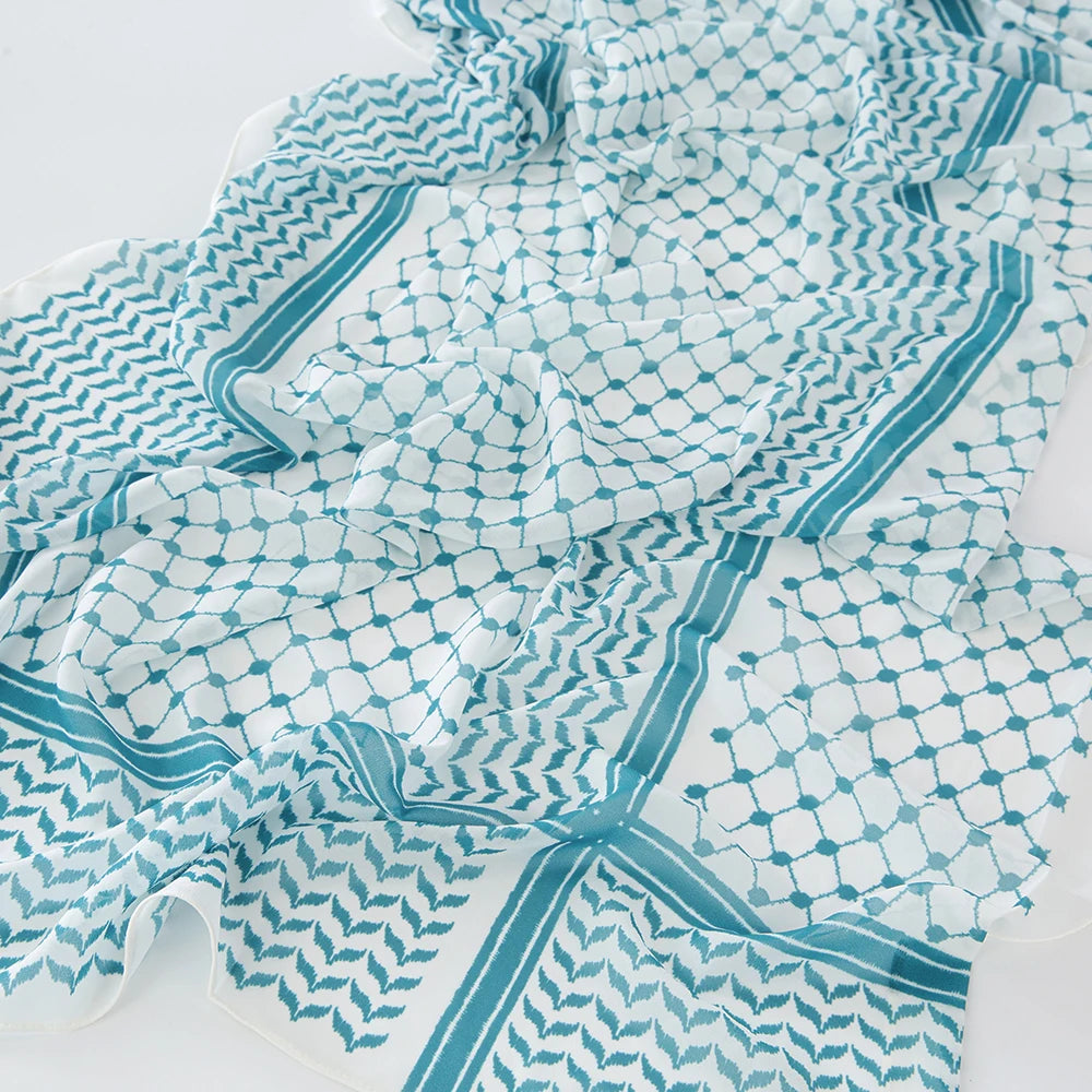 Chiffon Hijab Keffiyeh