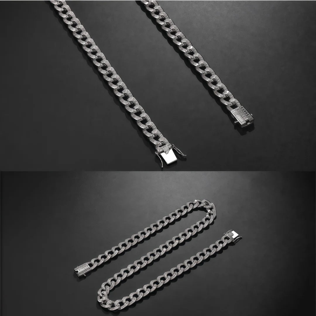 IceLock Supreme Cuban Zircon Chain | 925 Sterling Silver Cuban Link Necklace for Men | AAAAA Zircon | Hip Hop Jewelry