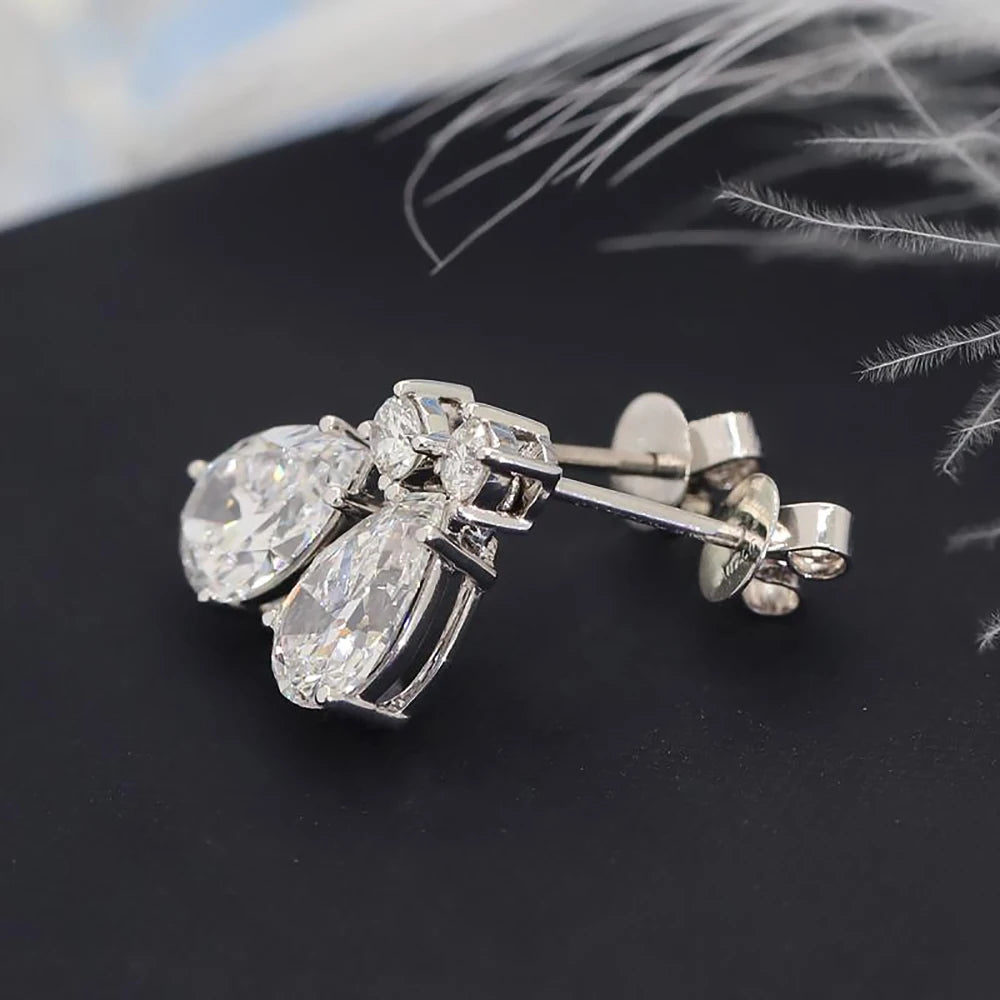 Celesti 19-Carat Moissanite Waterdrop Earrings