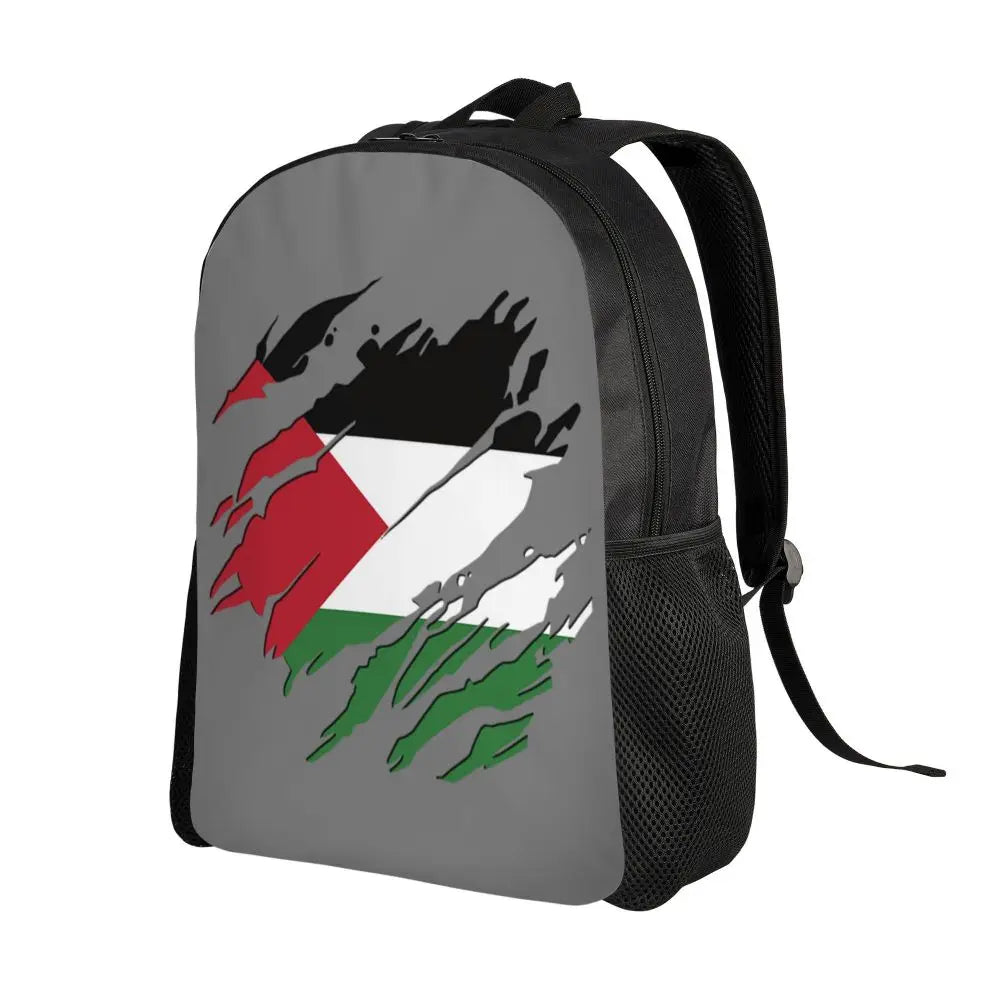 Custom Palestinians Keffiyeh Pattern Backpacks for Women Men Water Resistant