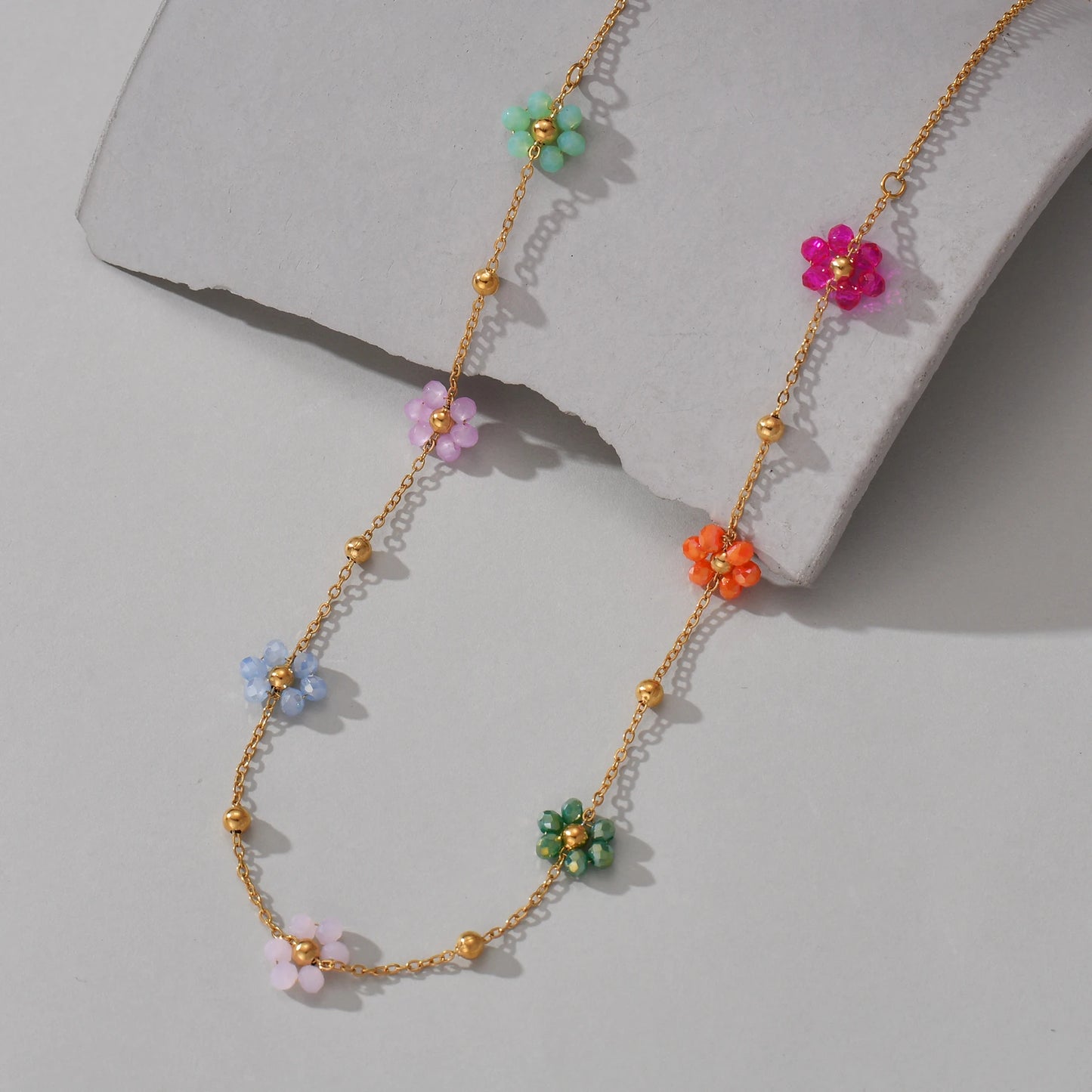 Miraluna Colorful Artificial Crystal Flower