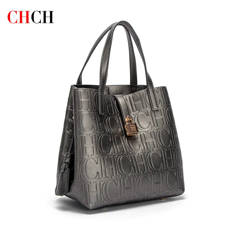 CHCH Women's Tote Bag New Steel Embossed Handheld