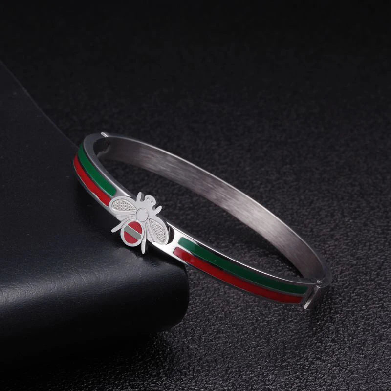 BeeLure Luxury Brand Stainless Steel Charm Bangles