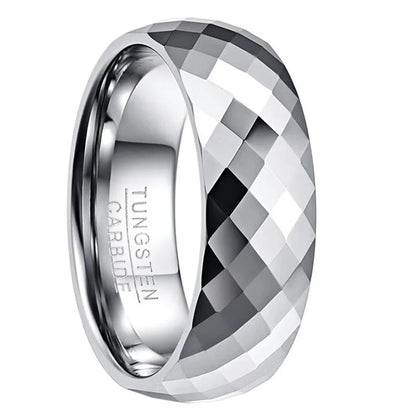 FacetLine Men’s Tungsten Ring