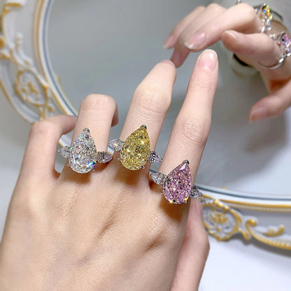 Elegant Moissanite Round-Cut Ring – Sterling Silver Band, Timeless Women’s Jewelry