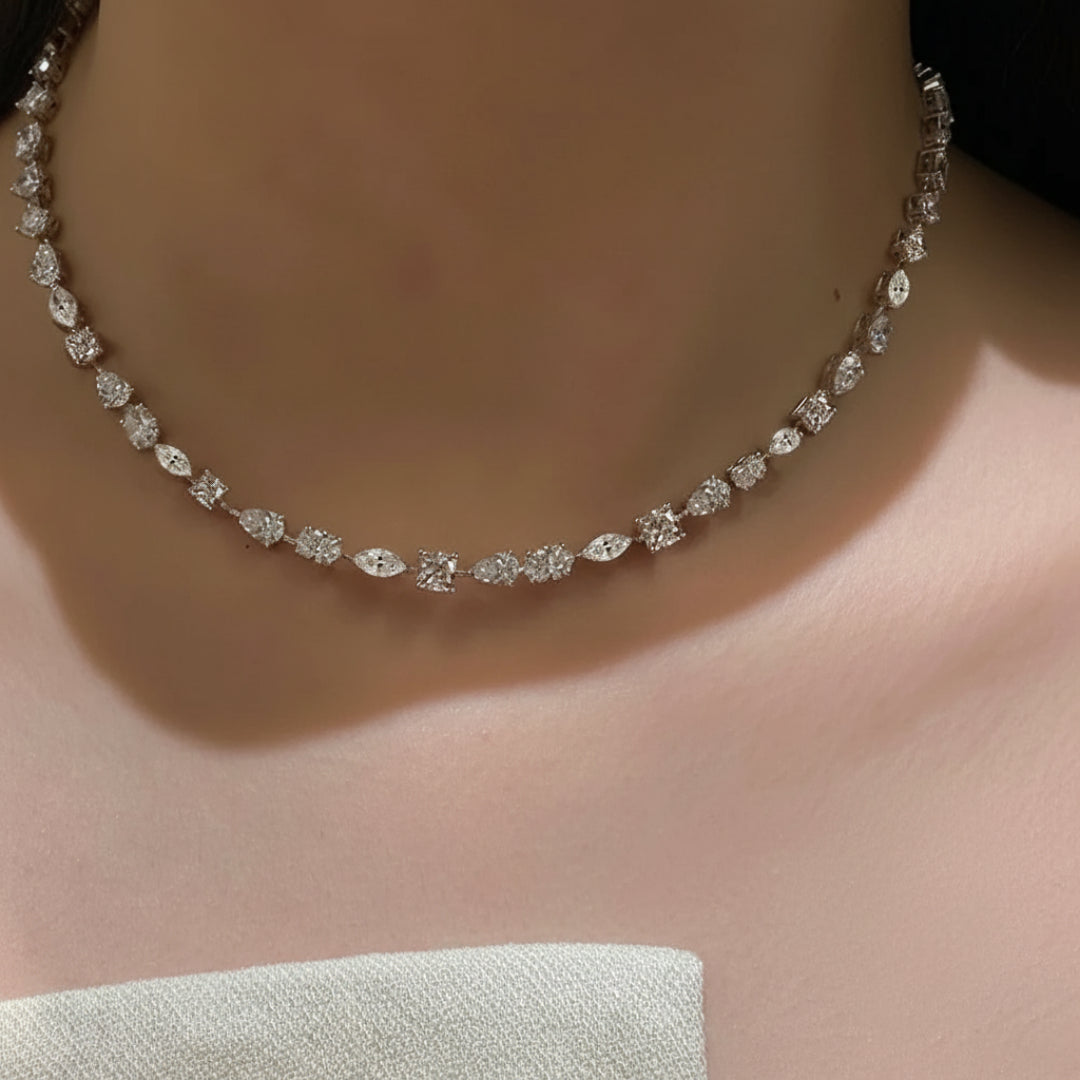 Infinite Glow Multi-Cut Necklace