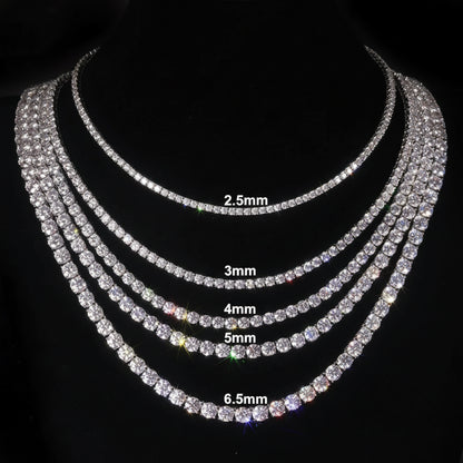 Diamond Frost Moissanite Tennis Necklace
