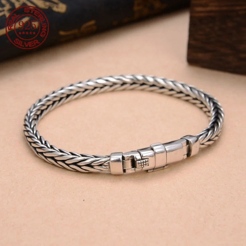 Men’s Retro Keel Bracelet – Pure Silver Power