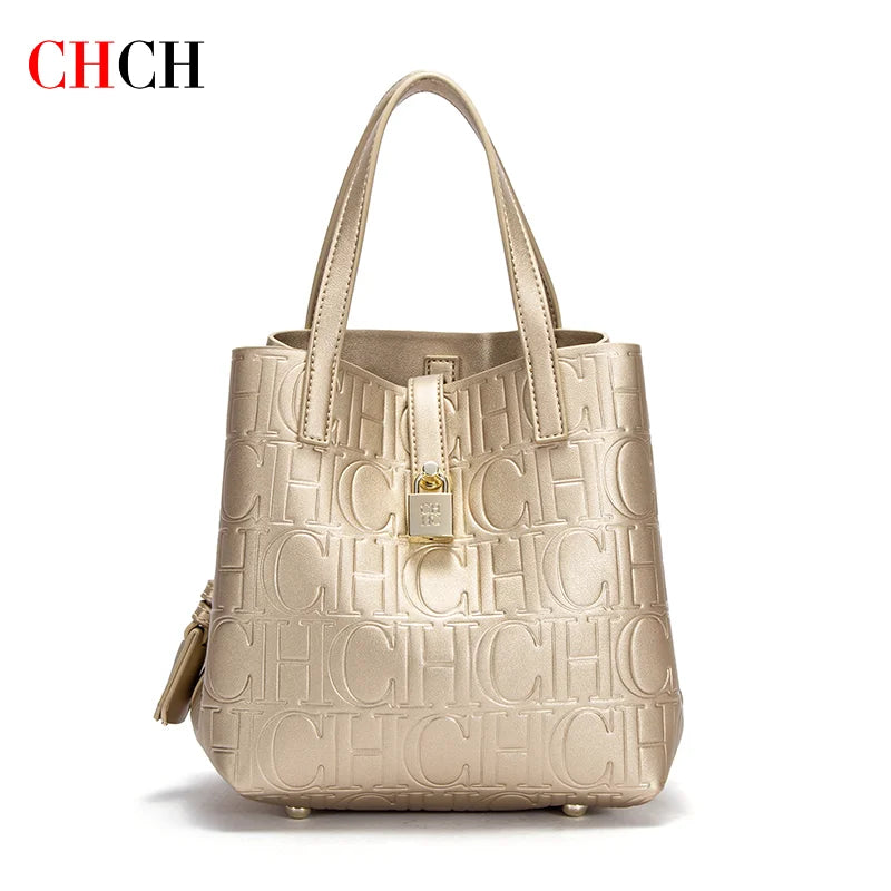CHCH Women's Tote Bag New Steel Embossed Handheld