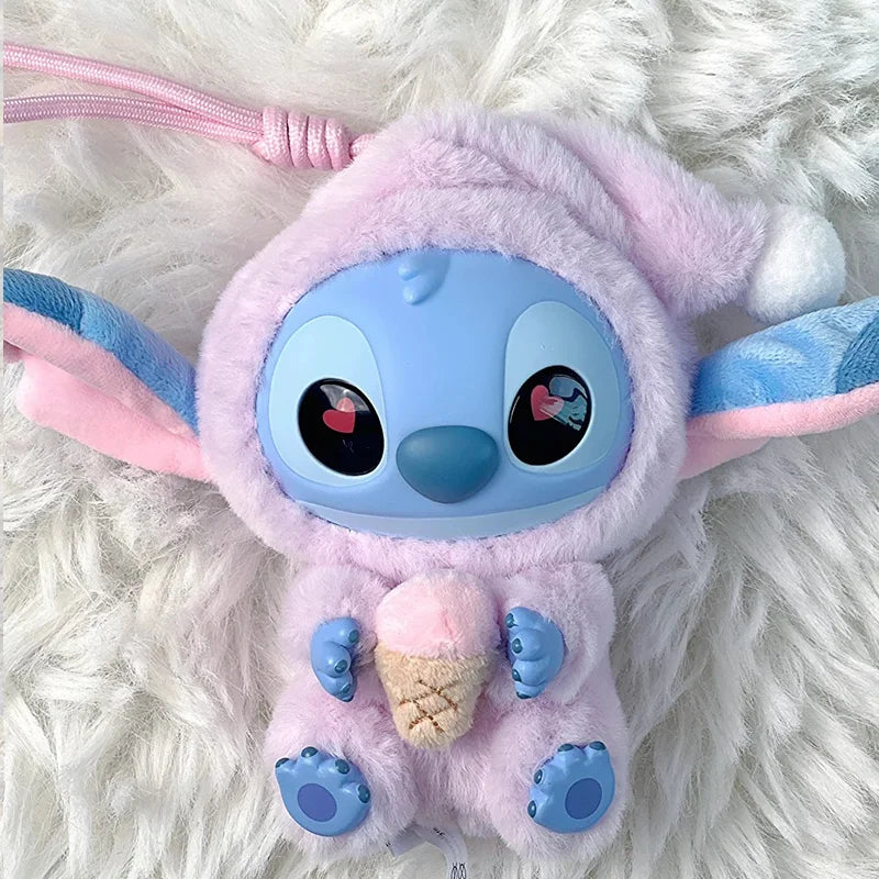 New Miniso Disney Stitch Eat, Sleep Series Vinyl Blind Box Pendant Cute Doll Mystery Box Toy Plush Doll Holiday Gift