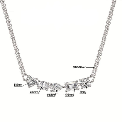 Serenity Lumière 5CT Moissanite Pendant Necklace