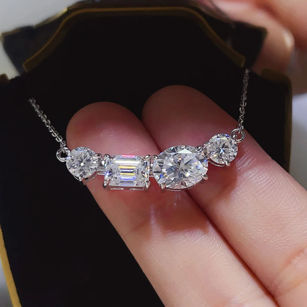 Serenity Lumière 5CT Moissanite Pendant Necklace