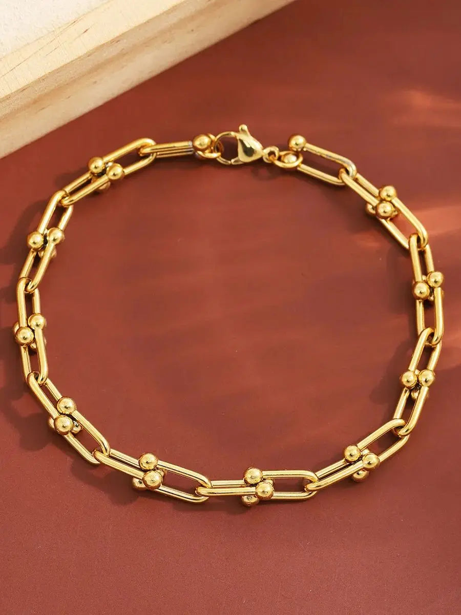 Stainless Steel 18K Gold Plated Chain