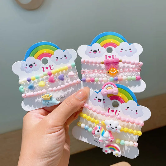 Cute Resin Bracelet Set – 3pcs