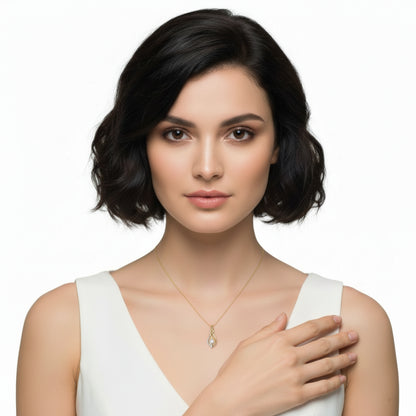 Twist of Fire Full Moissanite Necklace