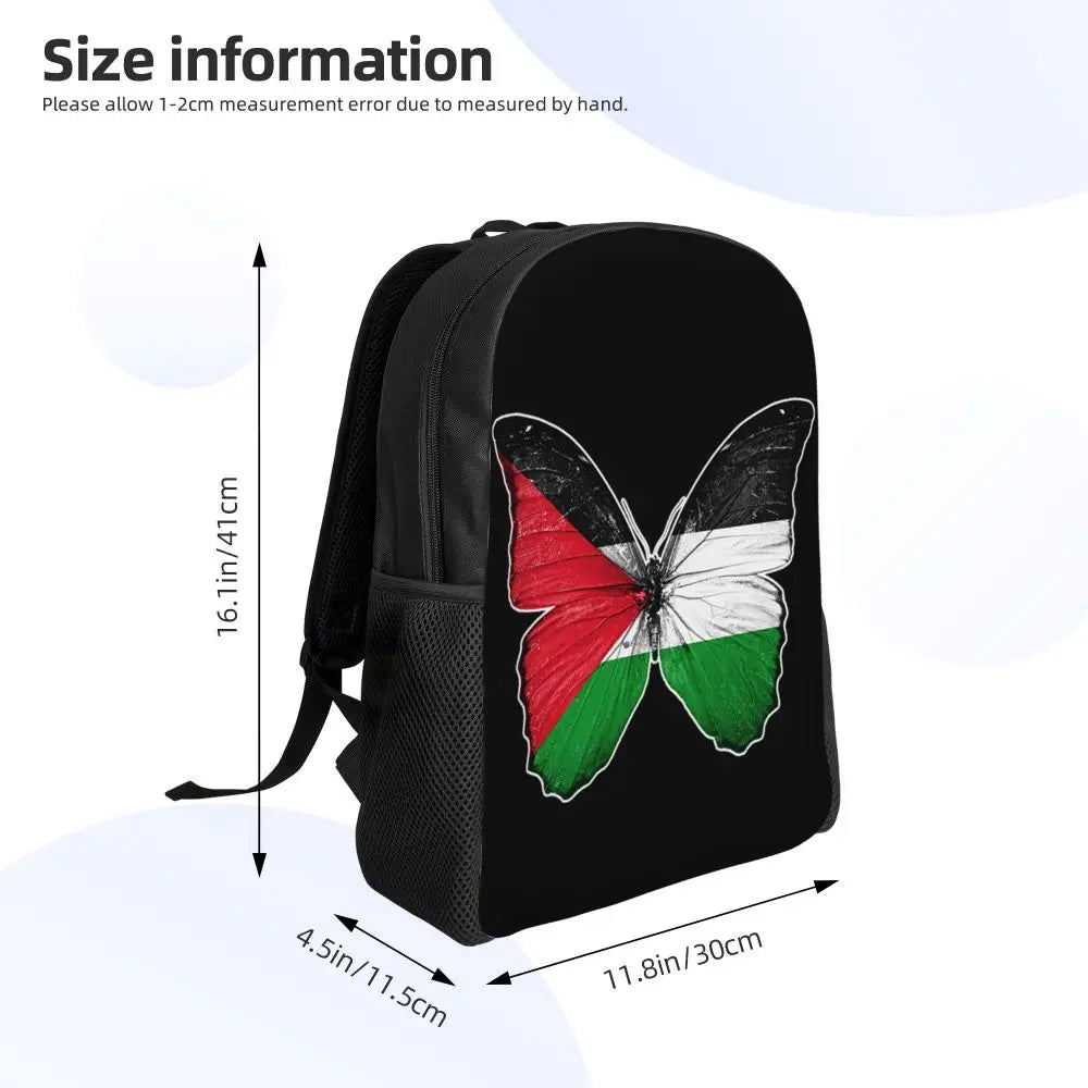 Custom Palestinians Keffiyeh Pattern Backpacks for Women Men Water Resistant