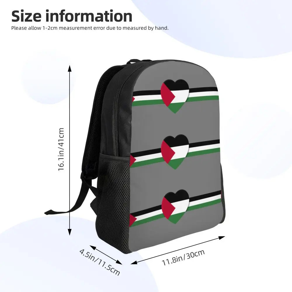Custom Palestinians Keffiyeh Pattern Backpacks for Women Men Water Resistant