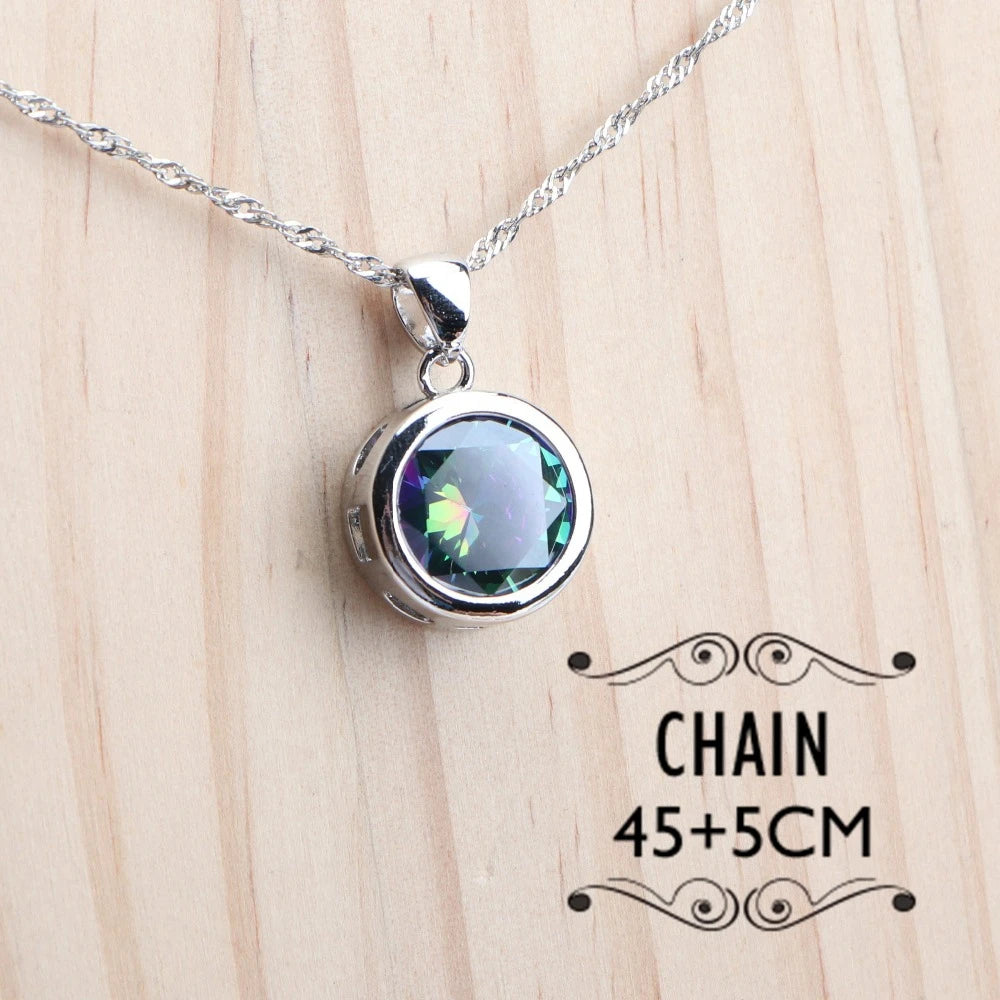 Enchanted Rainbow Bridal Set – 925 Silver