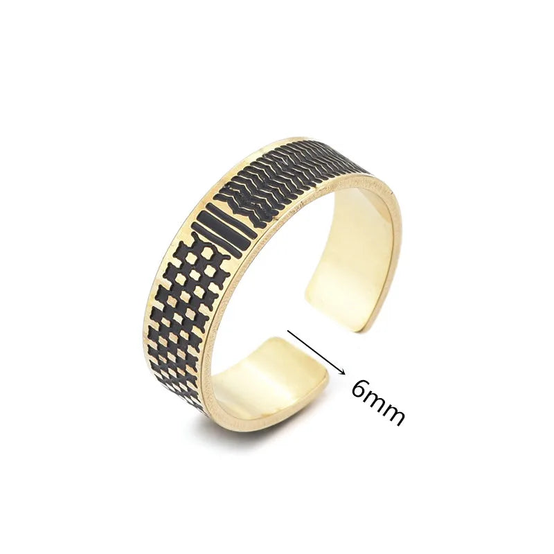 Palestine in Arabic Ring Jewelry For Women Men