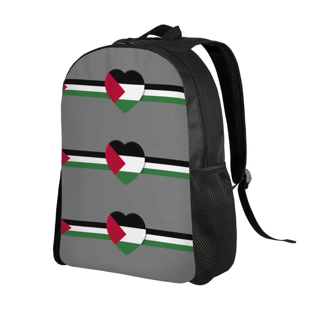 Custom Palestinians Keffiyeh Pattern Backpacks for Women Men Water Resistant