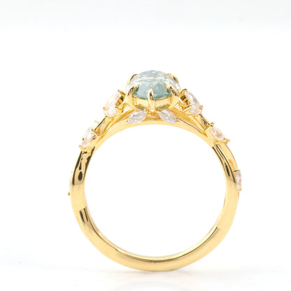 Emerald Waves Marquise Promise Ring