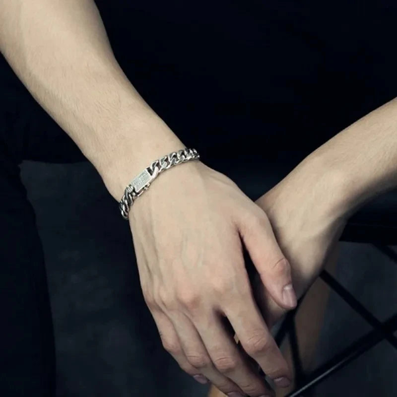 Heavy Duty 925 Silver Chain Bracelet