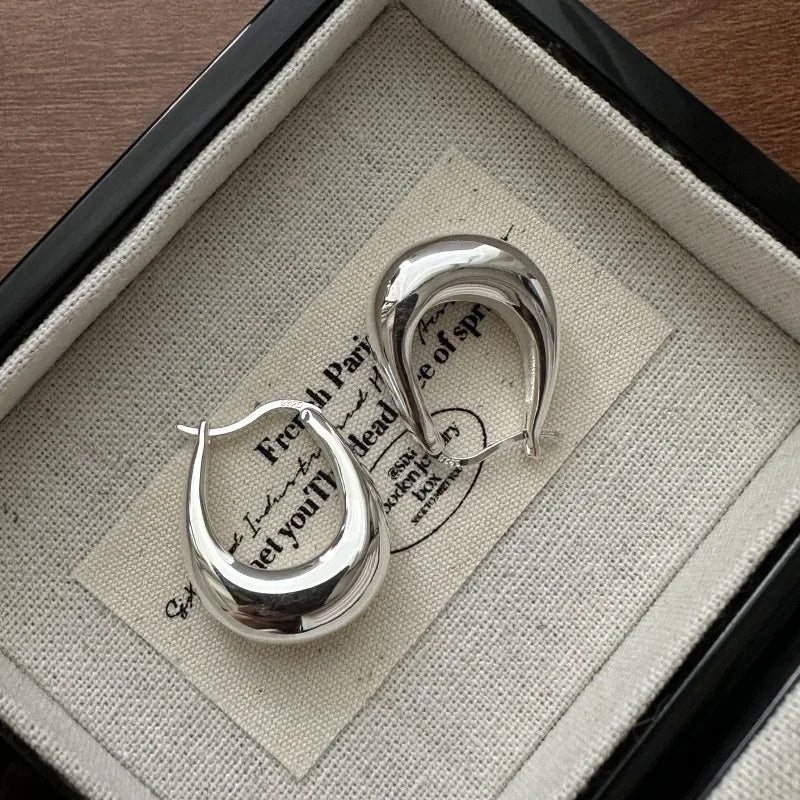 U-shaped Earrings S925 Sterling Silver