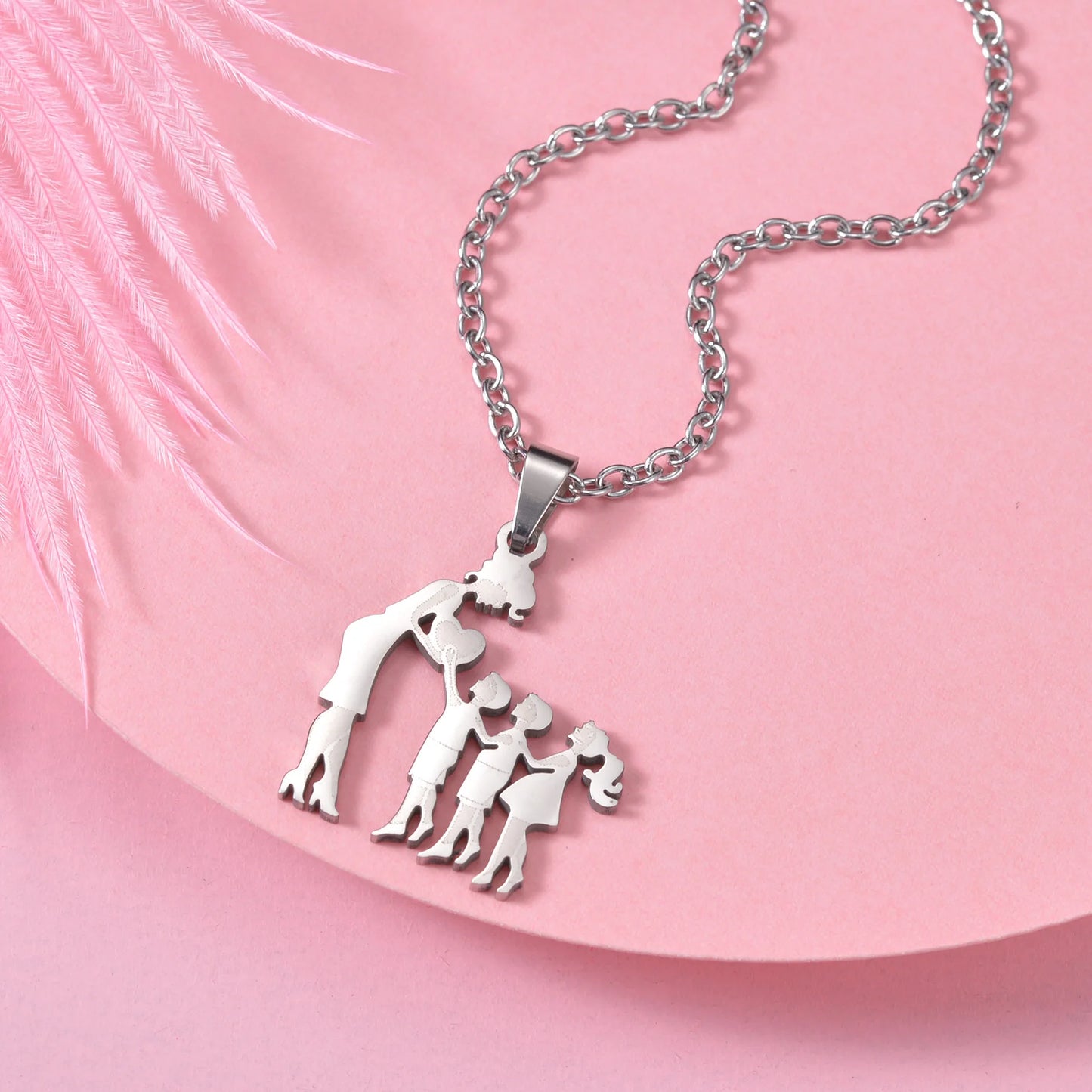 Family Stainless Steel Necklaces