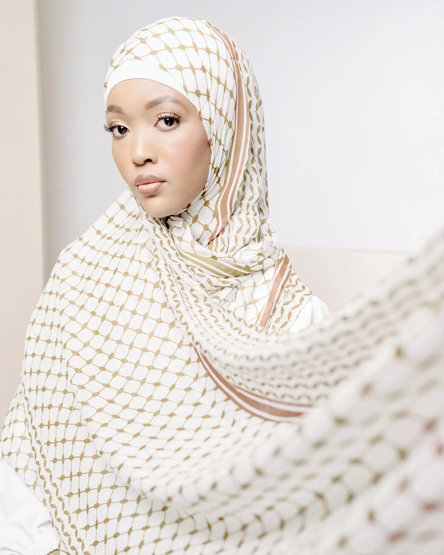 Chiffon Hijab Keffiyeh