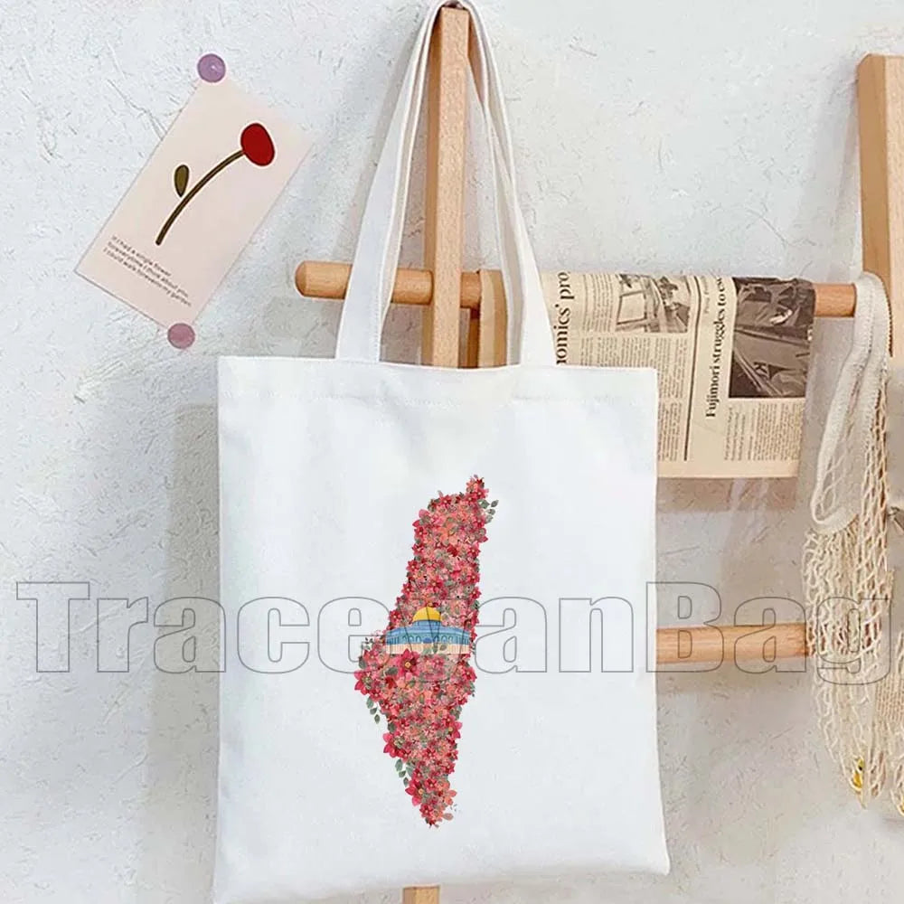 Heart Peace Floral Arabic Calligraphy Palestina Keffiyeh