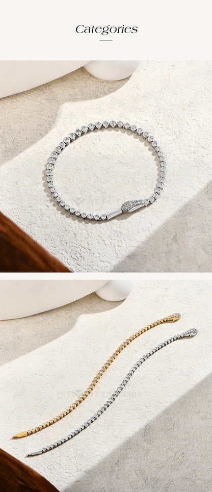 Auravelle Serpenté Tennis Bracelet