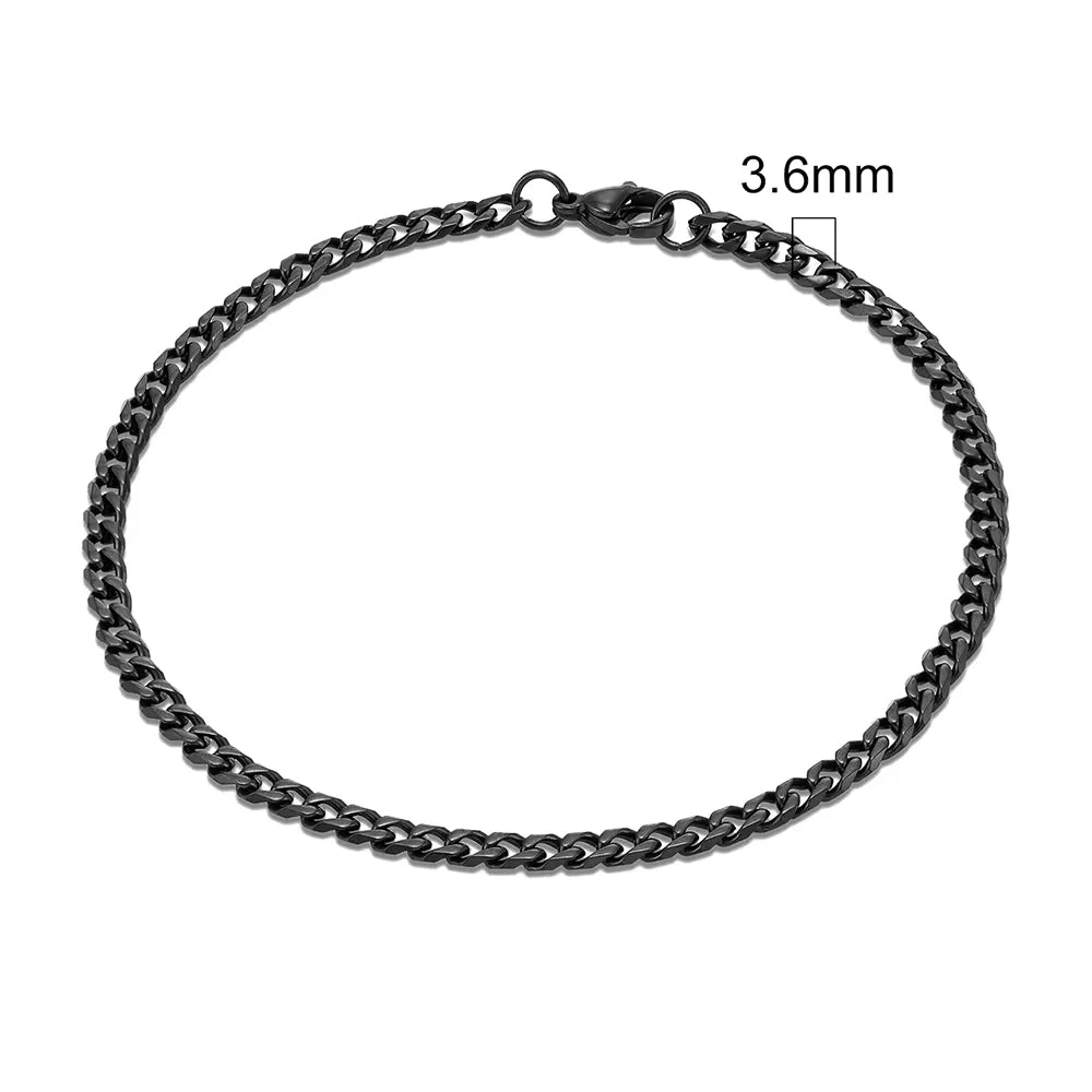 Men’s Rock Curb Chain Bracelet