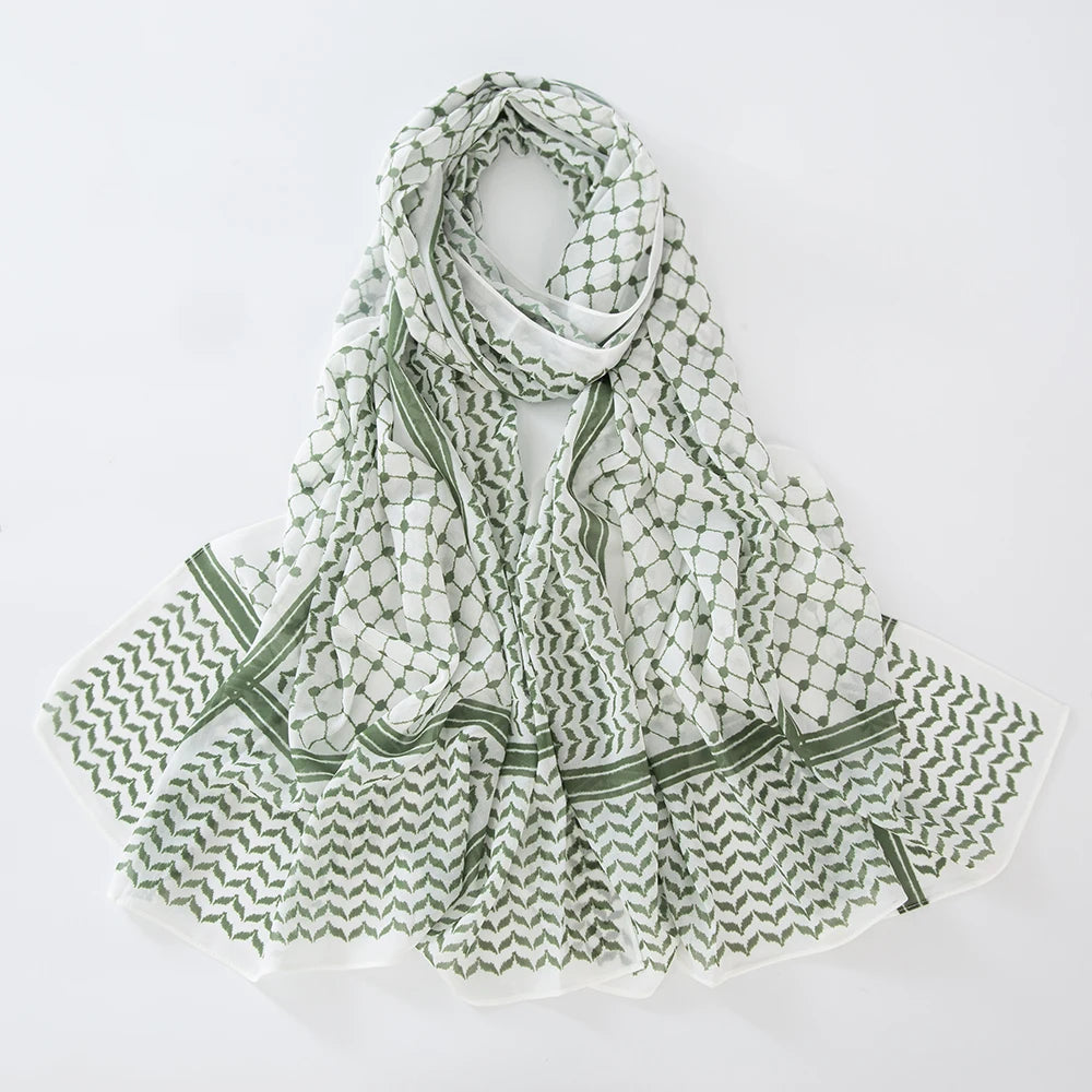 Chiffon Hijab Keffiyeh