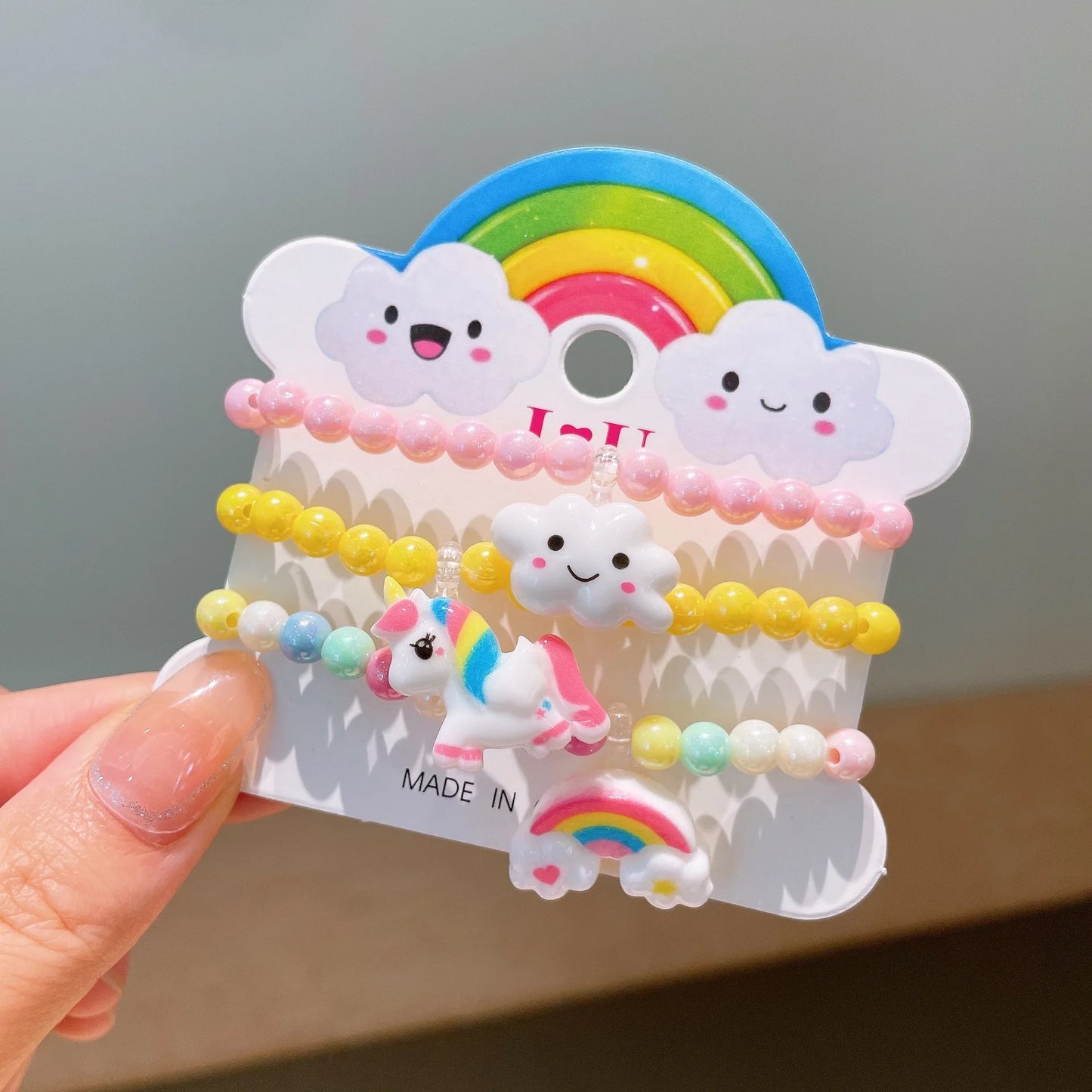 Cute Resin Bracelet Set – 3pcs