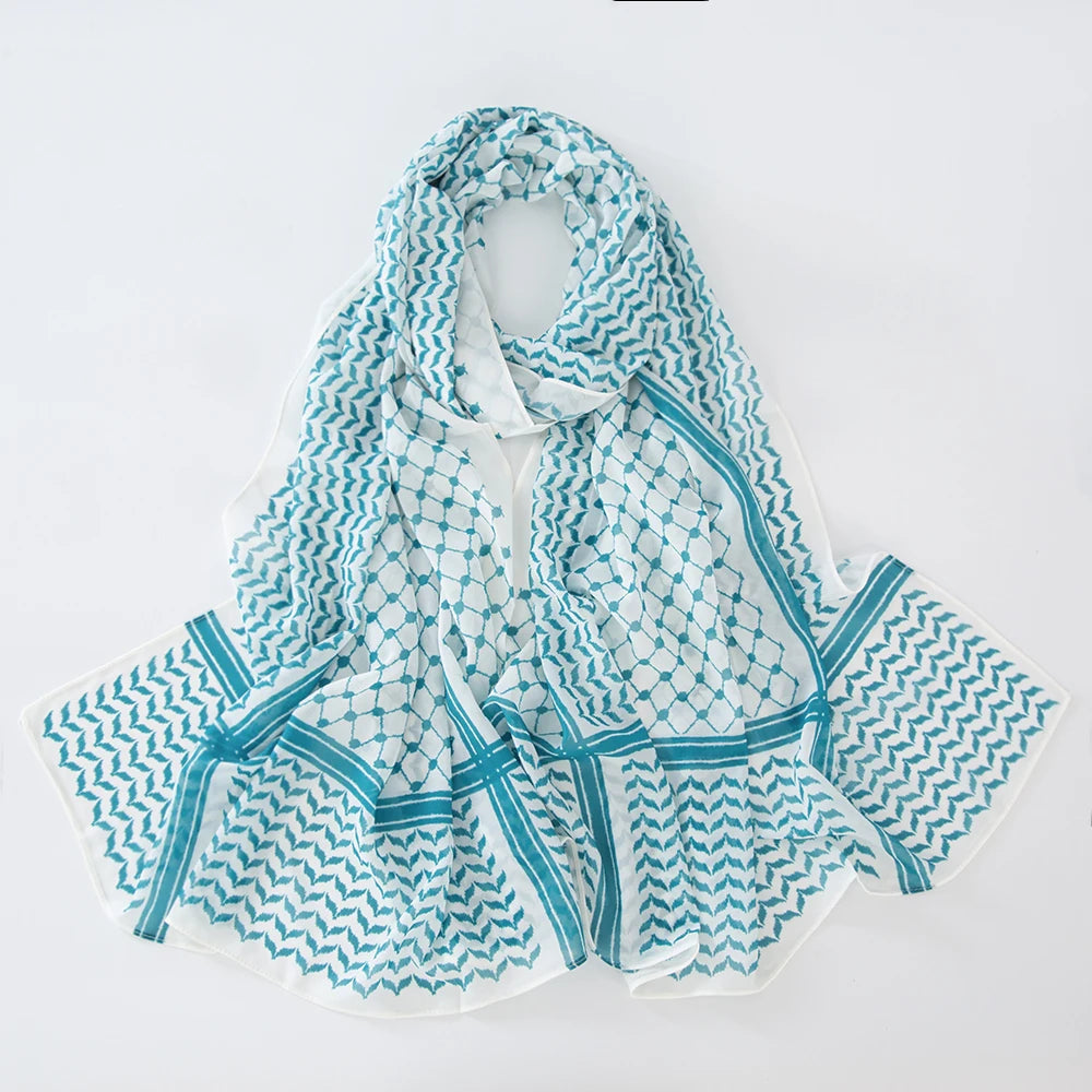 Chiffon Hijab Keffiyeh