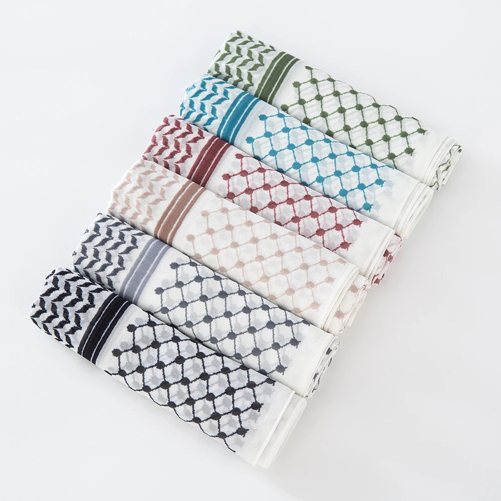 Chiffon Hijab Keffiyeh
