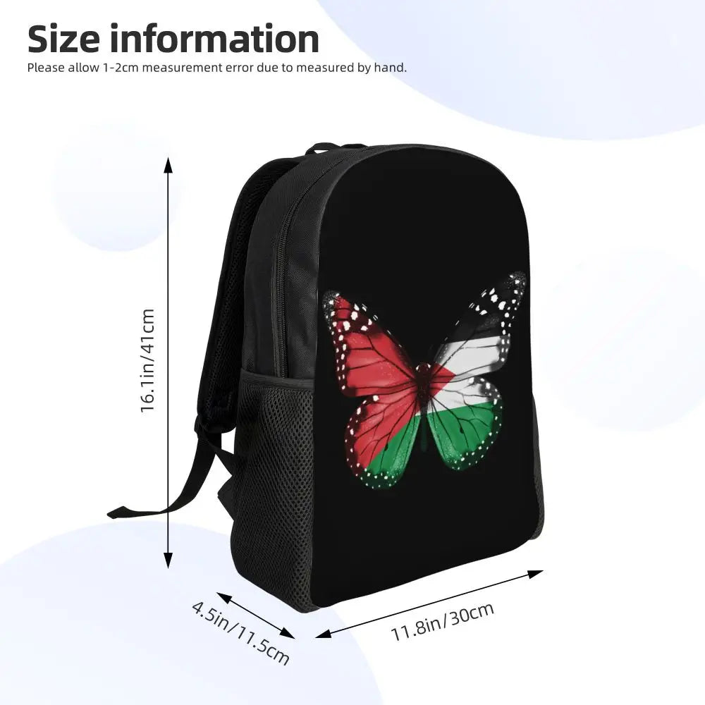 Custom Palestinians Keffiyeh Pattern Backpacks for Women Men Water Resistant