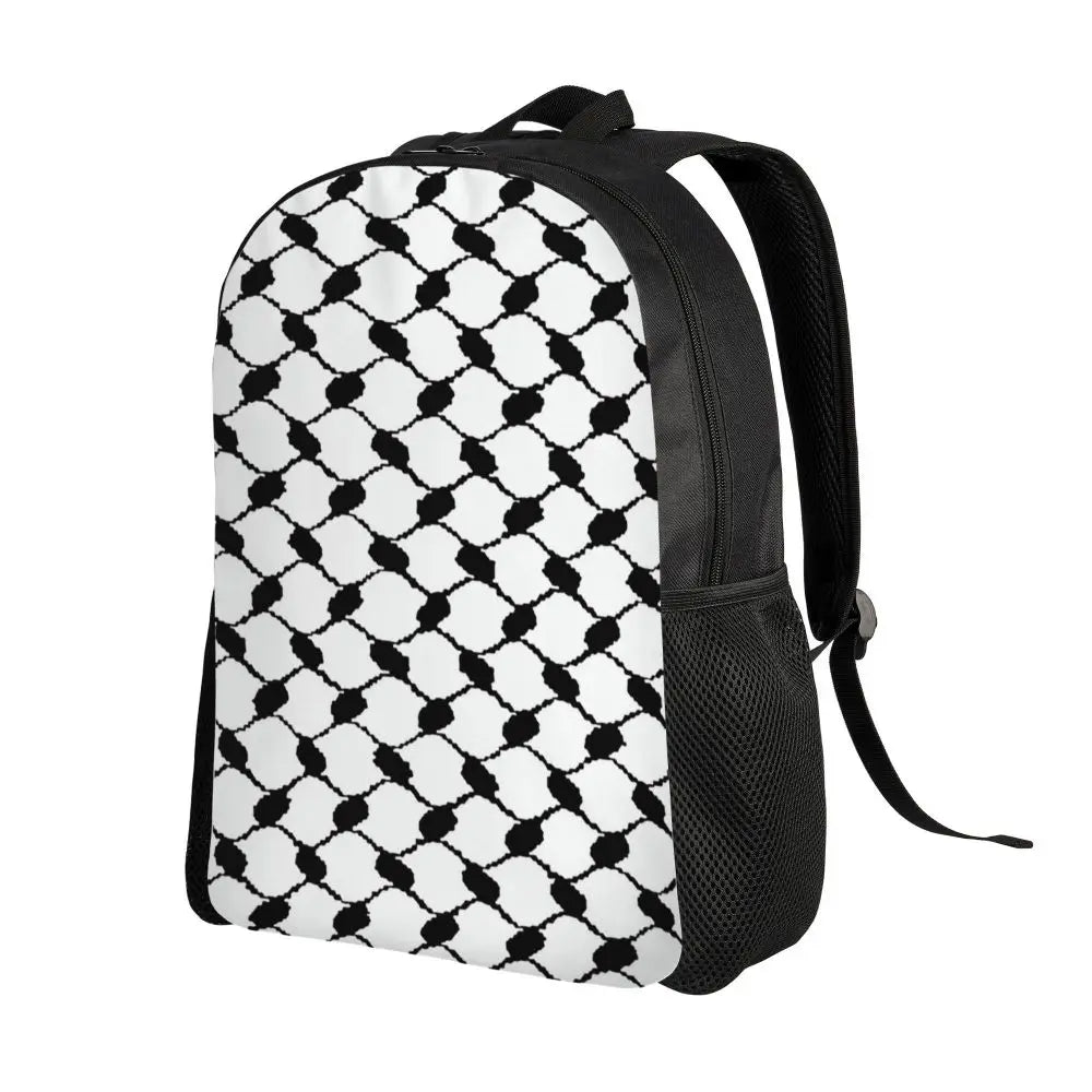 Custom Palestinians Keffiyeh Pattern Backpacks for Women Men Water Resistant