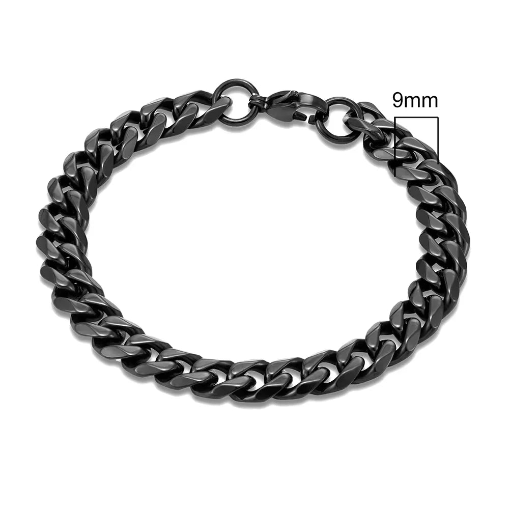 Men’s Rock Curb Chain Bracelet