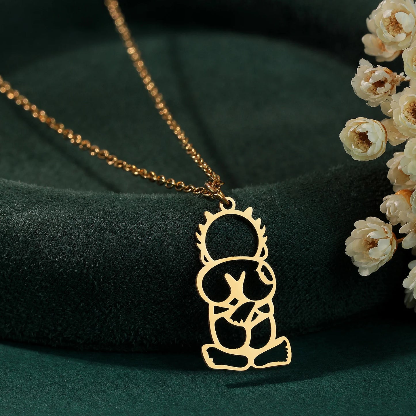 Stainless Steel Handala Hanzala Palestine for Women Men Chain