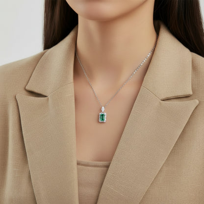 Aurora Gem Moissanite Necklace