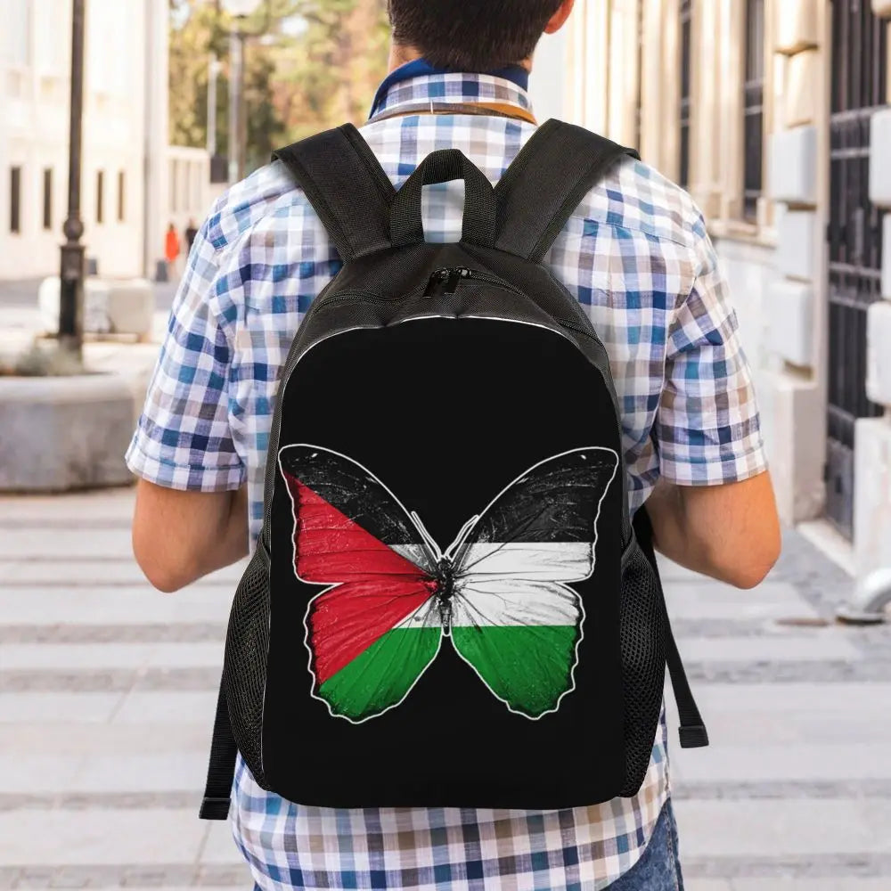Custom Palestinians Keffiyeh Pattern Backpacks for Women Men Water Resistant